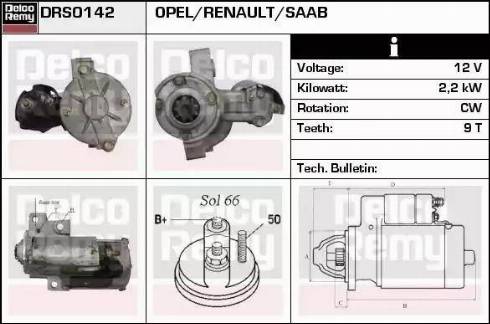 Remy DRS0142 - Стартер vvparts.bg