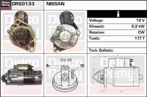 Remy DRS0133 - Стартер vvparts.bg