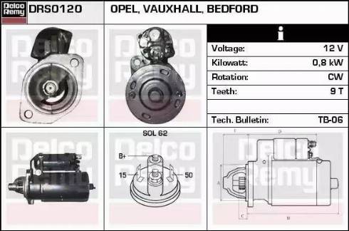 Remy DRS0120 - Стартер vvparts.bg