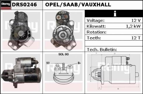 Remy DRS0246 - Стартер vvparts.bg