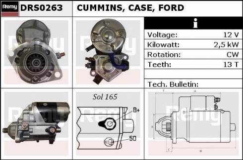 Remy DRS0263 - Стартер vvparts.bg