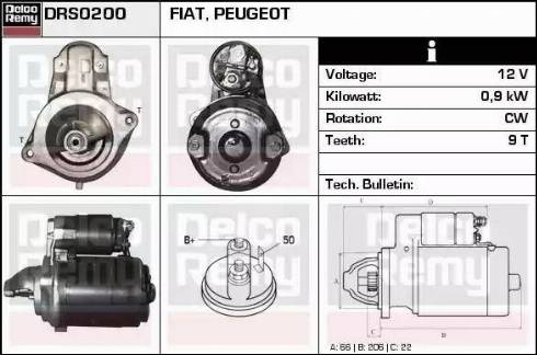 Remy DRS0200 - Стартер vvparts.bg