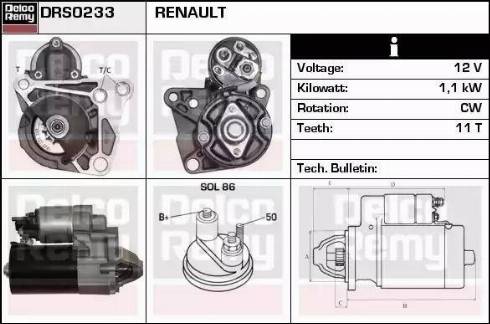 Remy DRS0233 - Стартер vvparts.bg