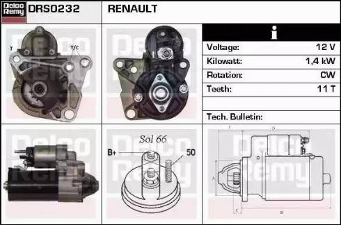 Remy DRS0232 - Стартер vvparts.bg