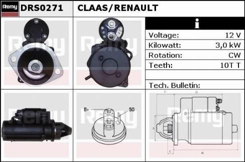 Remy DRS0271 - Стартер vvparts.bg