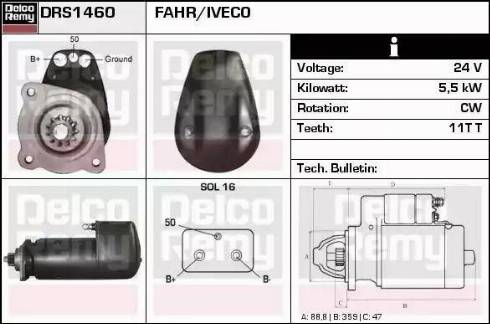 Remy DRS1460 - Стартер vvparts.bg