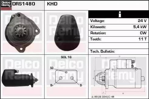 Remy DRS1480 - Стартер vvparts.bg