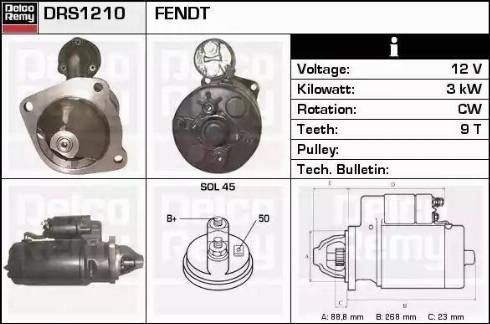 Remy DRS1210 - Стартер vvparts.bg