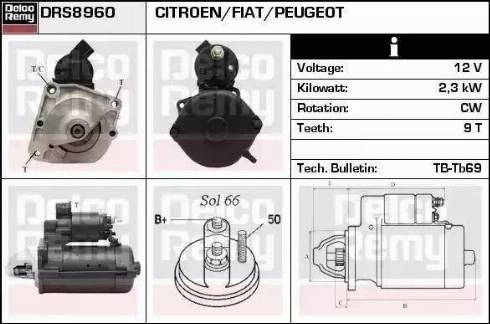 Remy DRS8960 - Стартер vvparts.bg