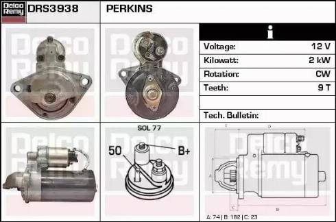 Remy DRS3938 - Стартер vvparts.bg