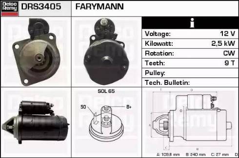 Remy DRS3405 - Стартер vvparts.bg