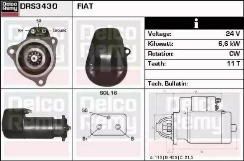 Remy DRS3430 - Стартер vvparts.bg