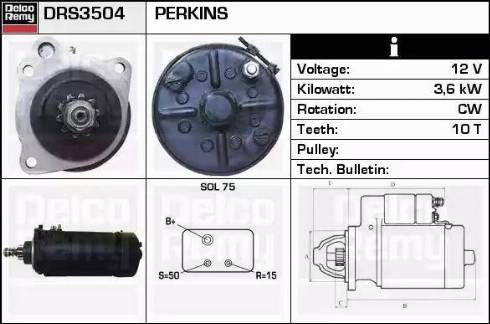 Remy DRS3504 - Стартер vvparts.bg