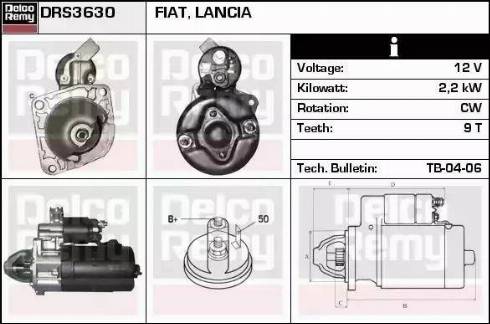 Remy DRS3630 - Стартер vvparts.bg