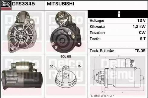 Remy DRS3345 - Стартер vvparts.bg