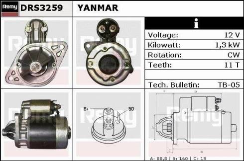 Remy DRS3259 - Стартер vvparts.bg