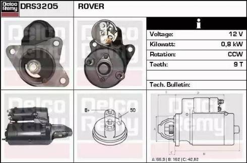 Remy DRS3205 - Стартер vvparts.bg