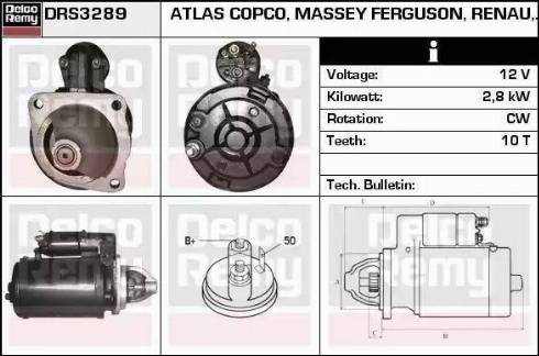 Remy DRS3289 - Стартер vvparts.bg