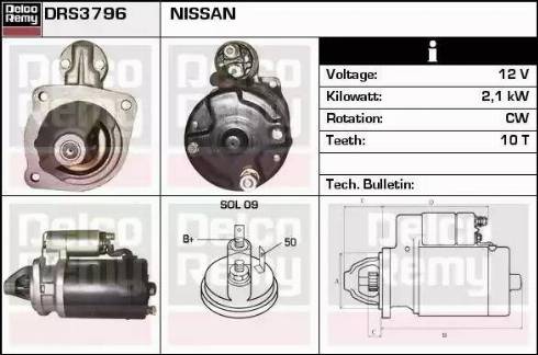 Remy DRS3796 - Стартер vvparts.bg