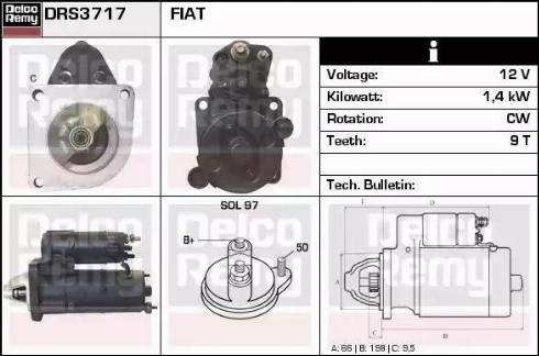 Remy DRS3717 - Стартер vvparts.bg