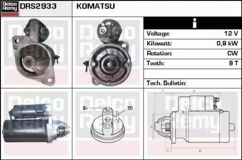 Remy DRS2933 - Стартер vvparts.bg