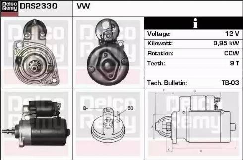 Remy DRS2330 - Стартер vvparts.bg