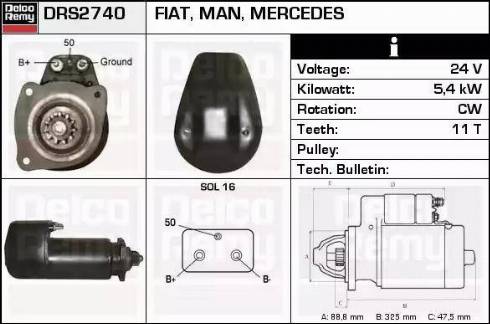 Remy DRS2740 - Стартер vvparts.bg