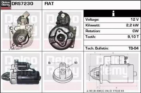 Remy DRS7230 - Стартер vvparts.bg