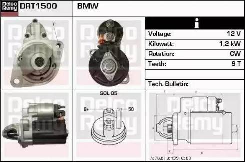 Remy DRT1500 - Стартер vvparts.bg