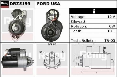 Remy DRZ5159 - Стартер vvparts.bg