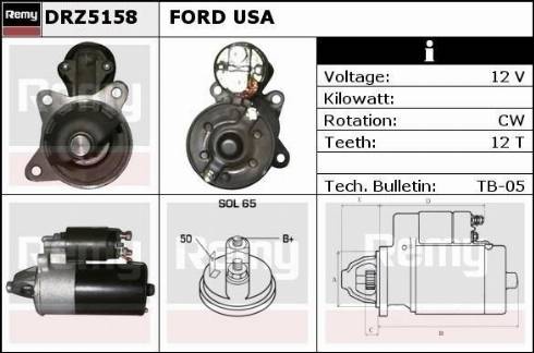 Remy DRZ5158 - Стартер vvparts.bg