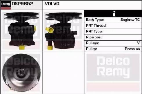 Remy DSP9652 - Хидравлична помпа, кормилно управление vvparts.bg