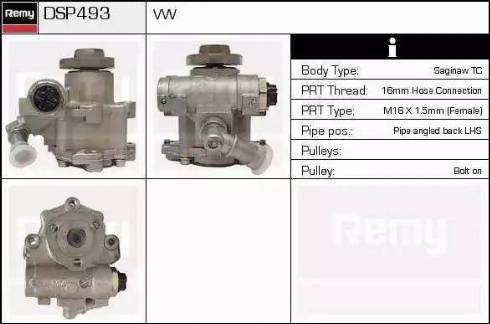 Remy DSP493 - Хидравлична помпа, кормилно управление vvparts.bg