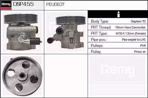 Remy DSP455 - Хидравлична помпа, кормилно управление vvparts.bg