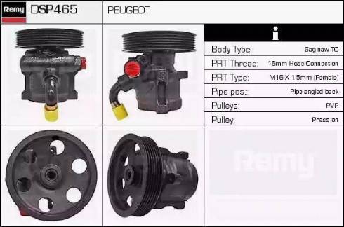 Remy DSP465 - Хидравлична помпа, кормилно управление vvparts.bg