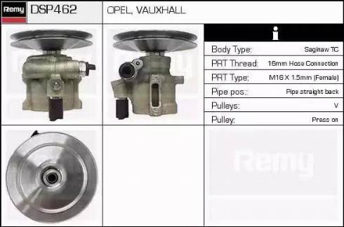 Remy DSP462 - Хидравлична помпа, кормилно управление vvparts.bg