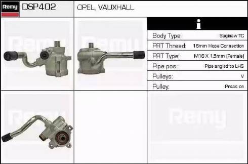 Remy DSP402 - Хидравлична помпа, кормилно управление vvparts.bg