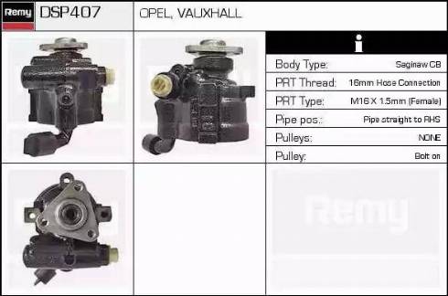 Remy DSP407 - Хидравлична помпа, кормилно управление vvparts.bg