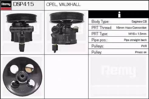 Remy DSP415 - Хидравлична помпа, кормилно управление vvparts.bg