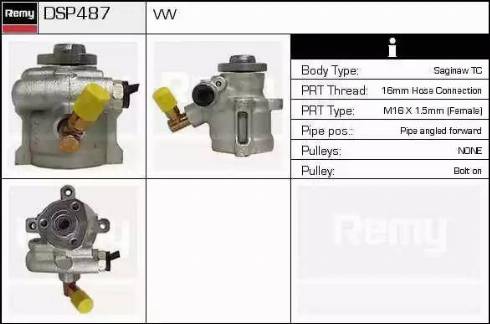 Remy DSP487 - Хидравлична помпа, кормилно управление vvparts.bg