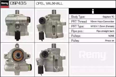 Remy DSP435 - Хидравлична помпа, кормилно управление vvparts.bg