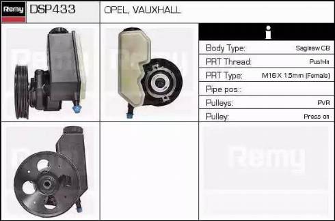 Remy DSP433 - Хидравлична помпа, кормилно управление vvparts.bg