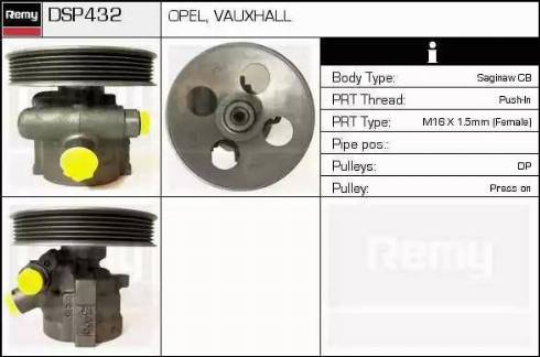 Remy DSP432 - Хидравлична помпа, кормилно управление vvparts.bg