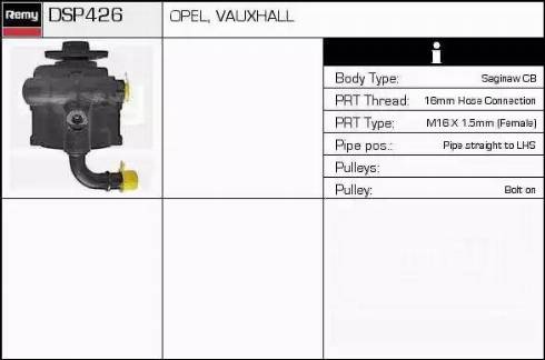 Remy DSP426 - Хидравлична помпа, кормилно управление vvparts.bg