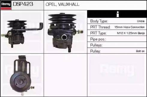 Remy DSP423 - Хидравлична помпа, кормилно управление vvparts.bg