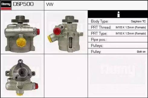 Remy DSP500 - Хидравлична помпа, кормилно управление vvparts.bg