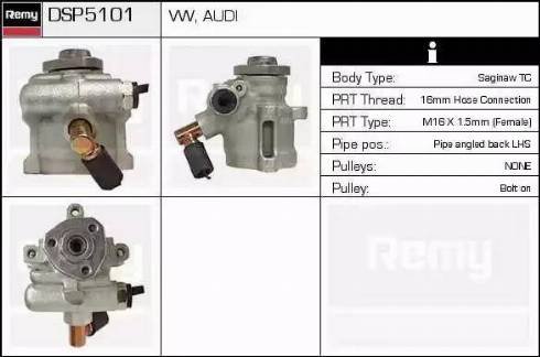 Remy DSP5101 - Хидравлична помпа, кормилно управление vvparts.bg