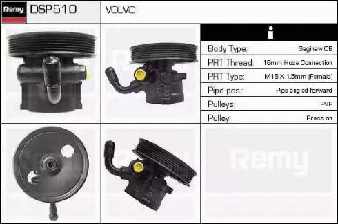 Remy DSP510 - Хидравлична помпа, кормилно управление vvparts.bg