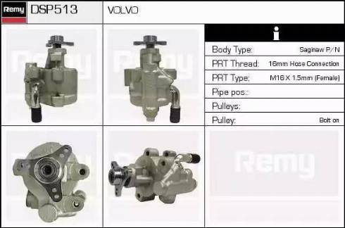 Remy DSP513 - Хидравлична помпа, кормилно управление vvparts.bg