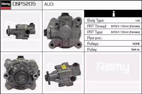 Remy DSP5205 - Хидравлична помпа, кормилно управление vvparts.bg